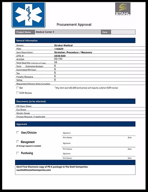 Medical Procurement Coordination- Part 4 - Stahl Companies